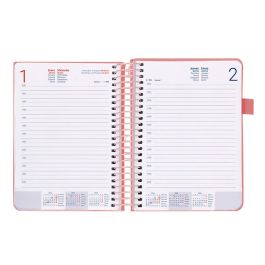 Agenda Encuadernada Liderpapel Neon A5 2025 Día Página Color Rosa Papel 70 gr Agenda Encuadernada Liderpapel Neon A5 2025 Día Página Color Rosa Papel 70 gr