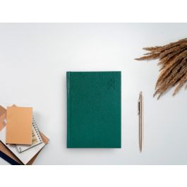 Agenda Encuadernada Liderpapel Corfu A5 2025 Dia Pagina Color Verde Papel 60 gr