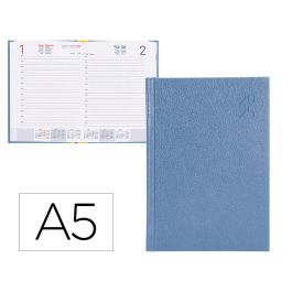 Agenda Encuadernada Liderpapel Corfu A5 2025 Dia Pagina Color Azul Claro Papel 60 gr Precio: 4.2350000242. SKU: B1HW45P8HW