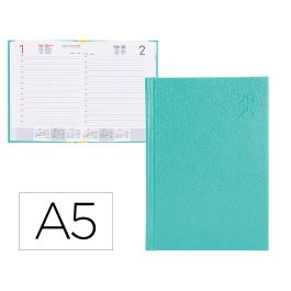 Agenda Encuadernada Liderpapel Corfu A5 2025 Dia Pagina Color Verde Menta Papel 60 gr Precio: 4.2350000242. SKU: B19MJTX23X