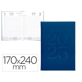 Agenda Encuadernada Liderpapel Creta 170x240 mm 2025 Dia Pagina Color Azul Papel 70 gr Precio: 12.705000072599999. SKU: B1AZRMG8HV