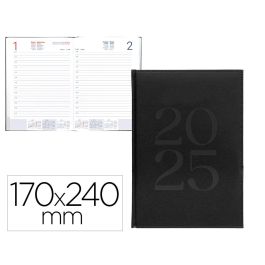 Agenda Encuadernada Liderpapel Creta 170x240 mm 2025 Dia Pagina Color Negro Papel 70 gr Precio: 12.705000072599999. SKU: B1GYY8E88V