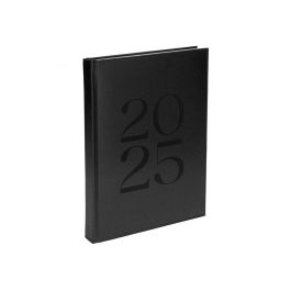 Agenda Encuadernada Liderpapel Creta 170x240 mm 2025 Semana Vista Color Negro Papel 70 gr