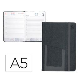 Agenda Encuadernada Liderpapel Saria A5 2025 Dia Pagina Color Negro Papel 70 gr Precio: 12.0996972096. SKU: B139AS24MW