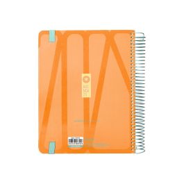 Agenda Espiral Antartik Bold A5+ 2025 Dia Pagina Colores Azul Y Melocoton Surtidos Papel 80 gr 8 unidades