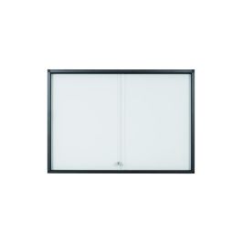 Bi-Office Vitrina de Anuncios Magnética para 18 A4 con Puertas Corredizas Slim Acero Blanco y Marco Antracita 1351x946 mm Precio: 332.49999948. SKU: B1JW7A8GNS