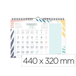 Calendario Espiral Pared Liderpapel Joven 2025 Numeros Grandes 44x32 cm Papel 128 gr Con Pegatinas Precio: 8.4095005082. SKU: B1FLMAX3SV