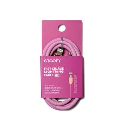 Cable Groovy Usb 2.0 Tipo C A Tipo C Longitud 1 Mt Silicona Color Rosa Flamenco Precio: 9.89000034. SKU: B1JQSGB2RP