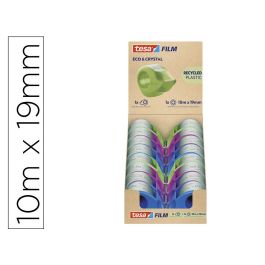 Miniportarrollo Tesa Film Eco&Cristal Con 1 Cinta 10 M X 19 mm Colores Surtidos 16 unidades