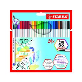 Stabilo Rotuladores Pen 68 Brush C-Surtidos Estuche 24 Ud Precio: 26.59000047. SKU: S8417612