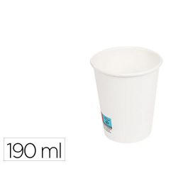 Vaso De Papel Blanco Bunzl Reciclable Pefc 190 mL Apto Bebidas Frias Y Calientes Paquete De 50 Unidades