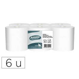 Papel Secamanos Amoos Industrial 2 Capas 32 gr-M2 Blanco 90 Mt Paquete De 6 Rollos Precio: 23.59000028. SKU: B1KC5T5J6D