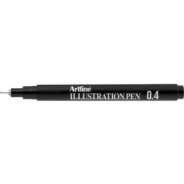 Rotulador Artline Calibrado Micrometrico Negro Illustration Pen Ek-284Iln Punta Poliacetal 0,4 mm 12 unidades