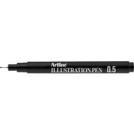 Rotulador Artline Calibrado Micrometrico Negro Illustration Pen Ek-285Iln Punta Poliacetal 0,5 mm 12 unidades