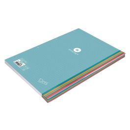 Recambio Liderpapel Antartik Dots A4 100 Hojas 90 gr-M2 Rayado Puntos 4 Taladros Bandas De 5 Colores