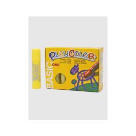 Tempera Solida Playcolor Basic One 10 gr Amarillo Caja De 12 Unidades