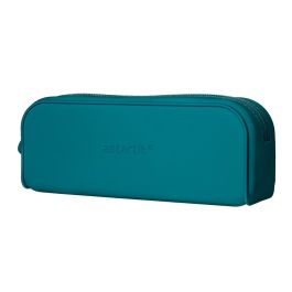 Estuche Portatodo Antartik Prisma Silicona Soft Rectangular 185x50x75 mm Azul Turquesa