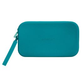 Estuche Portatodo Antartik Tropical Dive Silicona Soft Rectangular 190x120x25 mm Azul Turquesa