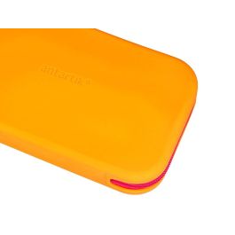 Estuche Portatodo Antartik Tropical Dive Silicona Soft Rectangular 190x120x25 mm Naranja