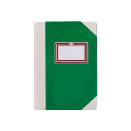 Libro Cartone Cosido Fernandes Flecha Din A4+ Liso 50 Hojas 100 gr Verde