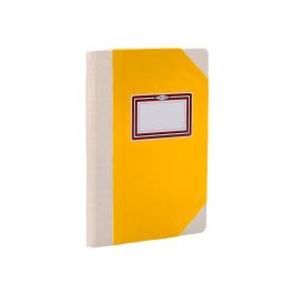 Libro Cartone Cosido Fernandes Flecha Din A4+ Rayado Horizontal 50 Hojas 100 gr Amarillo