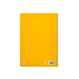 Cuaderno Espiral Liderpapel Din A4 Pautaguia Tapa Dura 80H 90 gr Cuadro Pautado 2,5 mm Color Amarillo 5 unidades