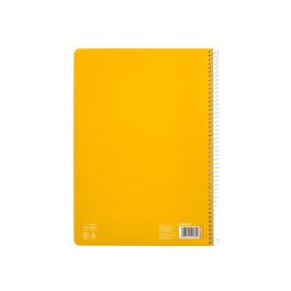 Cuaderno Espiral Liderpapel Din A4 Pautaguia Tapa Dura 80H 90 gr Cuadro Pautado 3 mm Color Amarillo 5 unidades