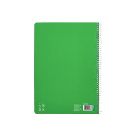 Cuaderno Espiral Liderpapel Din A4 Pautaguia Tapa Dura 80H 90 gr Cuadro Pautado 3 mm Color Verde 5 unidades