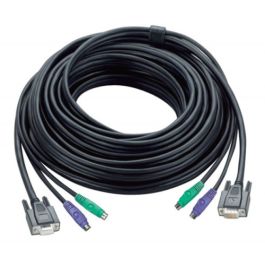 Aten 30ft PS/2 cable para video, teclado y ratón (kvm) Negro 10 m Precio: 51.89000058. SKU: B15RLW5F8J