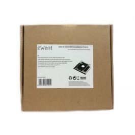Ewent EW7003 funda para disco duro externo Acrilonitrilo butadieno estireno (ABS), Aluminio Negro, Blanco
