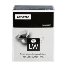 Dymo etiquetas de transferencia termica laber writer, negro sobre fondo blanco , de 104 mm x 159mm. etiquetas extragrandes. rollo de 220 ud.