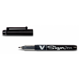 PILOT Rotulador Signpen punta fieltro fina trazo 0,6mm negro Precio: 1.90000008. SKU: B19Y6KBSEM
