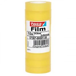 Tesa film cinta adhesiva trasparente standard rollo 15mm x 33m torre 10u Precio: 6.95000042. SKU: S8418406