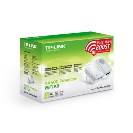 TP-LINK KIT POWERLINE WI-FI AV600, QUALCOMM, 300MBPS EN 2.4GHZ, 600MBPS POWERLINE, HOMEPLUG AV, 2 PUERTOS 10/100MBPS, WI-FI CLONE, TWIN PACK ( 1* TL-PA4020P &amp; 1* (TL-WPA4220)