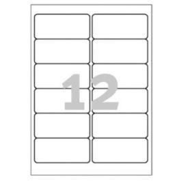 Paquete 20 Hojas Etiquetas de Poliéster Blanco-Impresoras Láser-99,1X42,3 Mm Avery L4776-20