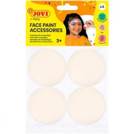 Jovi esponjas de maquillaje face paint accessories ø50mm bolsa de 4 blanco Precio: 2.5289. SKU: B1CDLJYQDH