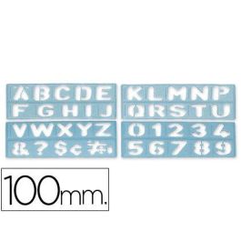 Plantilla Liderpapel Rotulacion 1800 Letras Y Numeros 100 mm