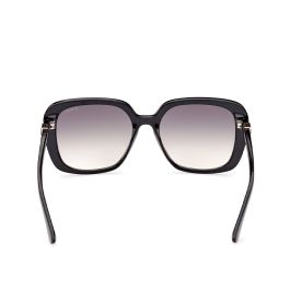 Guess GU7863 01B Gafas de Sol para Mujer, Montura Cuadrada Negra Brillante, Lentes Degradadas Ahumadas, 58mm, Patilla 140mm
