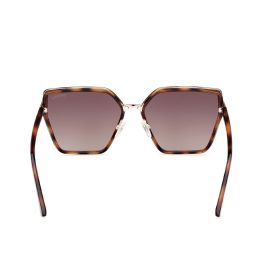 Guess GU7871 53F Gafas de Sol para Mujer con Montura Inyectada Blonde Havana, Cristales Marrón Degradado 59mm, Patillas 135mm