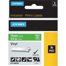 Dymo Rhino cinta de etiquetas industrial adhesiva id1-19, blanco sobre verde de 19mmx5´5m, vinilo Precio: 20.9500005. SKU: B1CXRS83HS