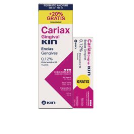 KIN Cariax Gingival Encias Pack: Colutorio 500ml + Pasta Dental 100ml para higiene bucal diaria Precio: 14.49999991. SKU: B1FSXFNT9R