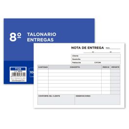 Talonario Liderpapel Entregas 8º Original 128 Apaisado 10 unidades Precio: 9.9499994. SKU: B1HYPDNGAG