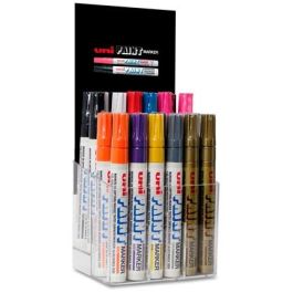 Uniball expositor marcador permanente paint marker px-20/30p surtido -30u- Precio: 89.95000003. SKU: B18BKVVKWB