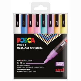 Posca Marcador Pc-3M-8C No Permanente Punta Fina 0.9 mm-1.3 mm Colores Surtidos Pastel -8U- Precio: 19.49999942. SKU: B1H9PV6Y7L