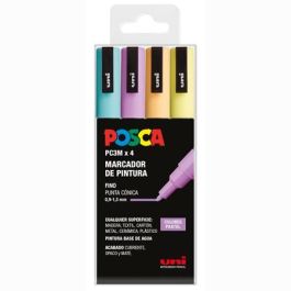 Posca Marcador Pc-3M-4C No Permanente Punta Fina 0.9 mm-1.3 mm Colores Surtidos Pastel -4U- Precio: 10.69000031. SKU: B1C6TN6X3Y