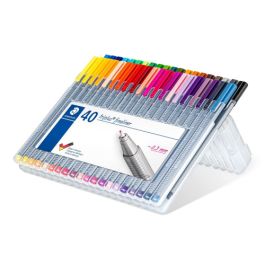 Staedtler estuche 40 rotuladores triplus fineliner 334 c/surtidos Staedtler estuche 40 rotuladores triplus fineliner 334 c/surtidos