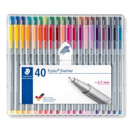 Staedtler estuche 40 rotuladores triplus fineliner 334 c/surtidos Staedtler estuche 40 rotuladores triplus fineliner 334 c/surtidos
