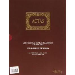 Libro de Actas Miquelrius 4102 Marrón A4 100 Hojas