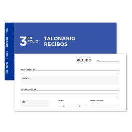 Talonario Liderpapel Recibos 3-Fº Original 136 Sin Matriz 10 unidades Precio: 11.79000042. SKU: B1G3KMD5MP