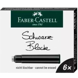 Faber Castell Estuche 6 cartuchos de tinta estándar negro Precio: 0.95000004. SKU: B1CMGH64VP